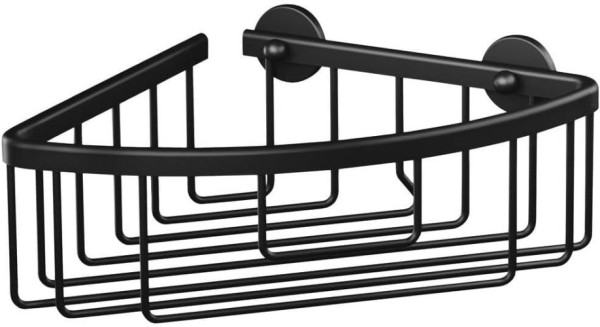 tesa ALUXX BLACK Eck-Duschablage, mattschwarz, für Dusche und Badewanne, 40505-00000-00