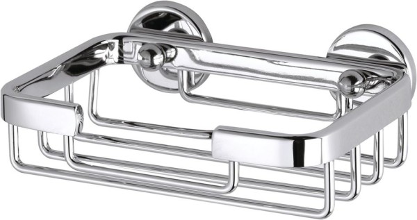 tesa ALUXX Seifenkorb, Aluminium, verchromt, inkl. Klebelösung, 40208-00000-00