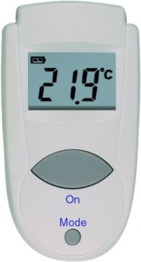 TFA Dostmann Digitales Thermometer weiß mit Kabelfühler