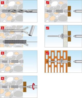 TOX Allzweckdübel mit Kragen, 6 x 41 mm, 100 Stück, 016260041