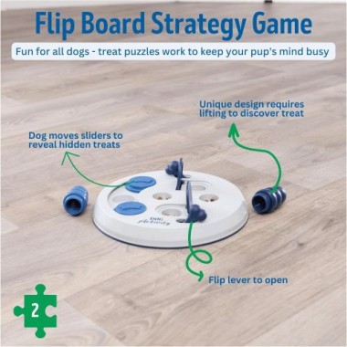 TRIXIE Dog Activity, Flip Board Strategiespiel für Hunde, ø 23cm, 32026