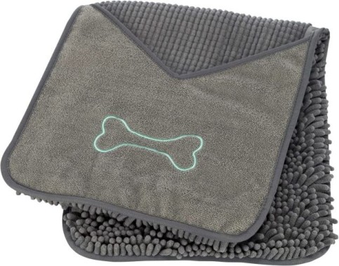 Trixie Hunde Handtuch mit Handlaschen, Microfaser, 78x32cm, 23577