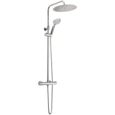 WELLWATER Überkopfbrause-Set Natua, chrom, 3-Strahlarten, 72054 0