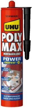 UHU POLY MAX Montagekleber 425g Schwarz , 47200