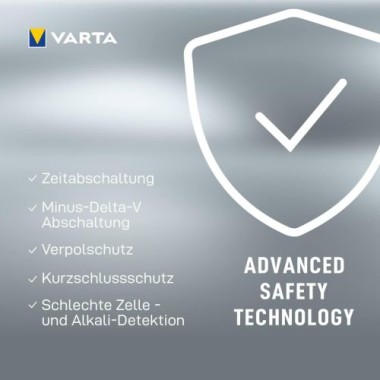 VARTA Ladegerät LCD Plug Charger+ inkl. 4X AA Akkus, 57687101441