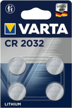 Varta Lithium Knopfzelle Batterie CR2032 4 Stück, 6032101404