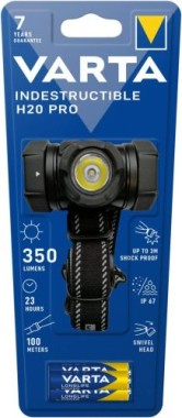 VARTA Stirnlampe Indestructible H20 Pro, inkl. 3x AAA Batterien, 17732101421