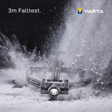 VARTA Stirnlampe Indestructible H20 Pro, inkl. 3x AAA Batterien, 17732101421