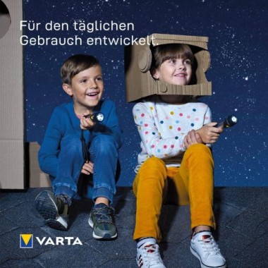 VARTA Taschenlampe Day Light Multi LED F10,  inkl. 1x AA Batterien, 16631101421