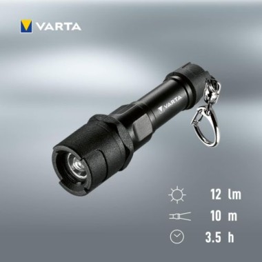 VARTA Taschenlampe Indestructible Key Chain Light, inkl. 1x AAA Batterien, 16701101421