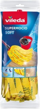 Vileda SuperMocio Soft Ersatzkopf, mit 30% Mikrofaseranteil, VIWIS1441