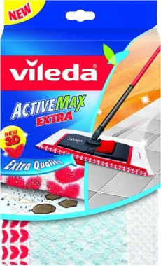 Vileda WischMat Extra, Wischbezug mit 3D Flockstruktur, 1 Stück, VIBEZ1474 EXTRA