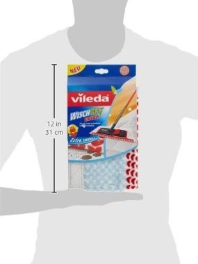 Vileda WischMat Extra, Wischbezug mit 3D Flockstruktur, 1 Stück, VIBEZ1474 EXTRA