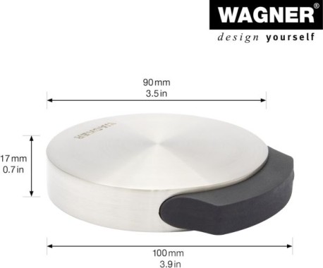 WAGNER Bodentürstopper SCREW OR GLUE FLOOR EH 5121, DM 90 mm, 15512111