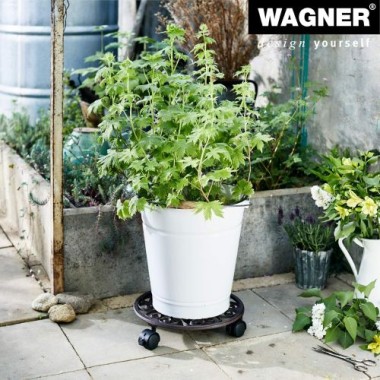 Wagner Pflanzenroller ANTIK GH 0925, Ø 29 x 6,4 cm, aus Gusseisen, 20092501
