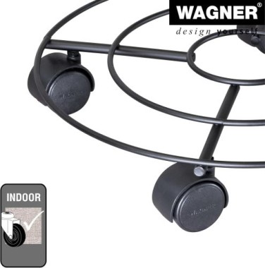 WAGNER Pflanzenroller DRAHT GH 0945, Ø 35 x 6,3 cm, aus beschichtetem Stahl, 20094501