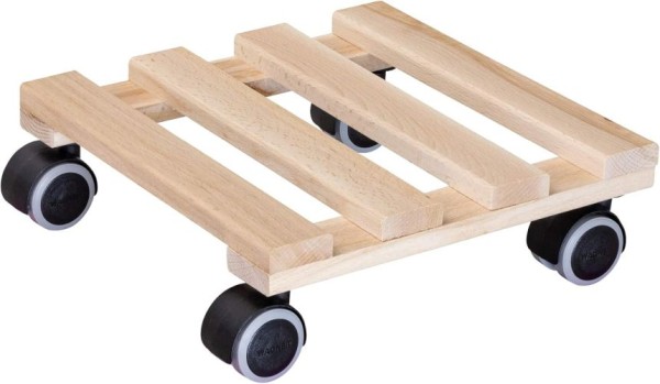 WAGNER Pflanzenroller GH0097, 25 x 25 x 8 cm, Buche natur, 20009701