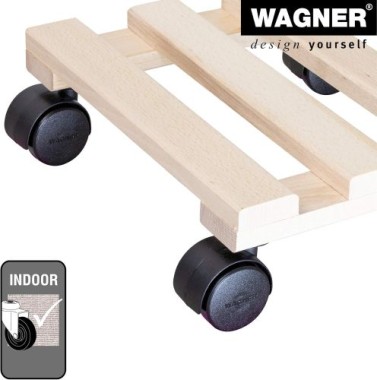 Wagner Pflanzenroller GreenHome, 25 cm, Holz, Buche Natur, 20043901