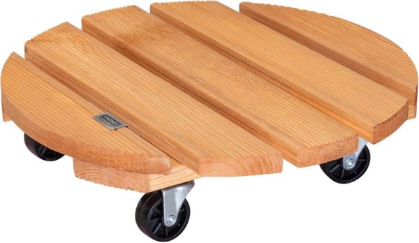 Wagner Pflanzenroller TOSCANA GH 0163, Ø 38 x 10,5 cm, aus Massivholz, 20016301