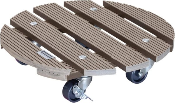 WAGNER Pflanzenroller WPC GH 0536, Ø 29 x 7,5 cm, aus wetterfestem WPC, 20053601