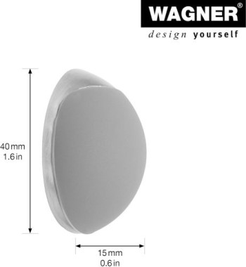 WAGNER Wandtürstopper SCREW OR GLUE WALL EH 5132, 38 x 16 mm, 15513211