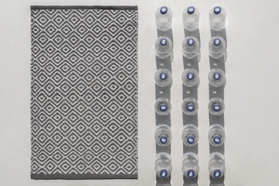 WENKO Badematte Abai aus recycelten PET-Flaschen, nachhaltig, Polyester, 50 x 80 cm, 24866100