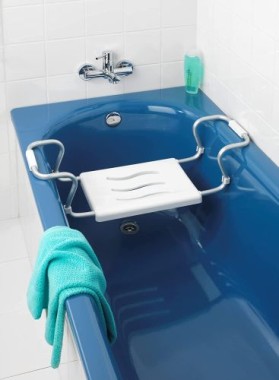 WENKO Badewannensitz Secura, Weiß, ausziehbar, Kunststoff, 17930100