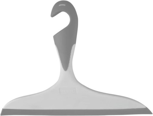 WENKO Badezimmerwischer Loano Grau, 23 x 17 x 2,5 cm, 21832100