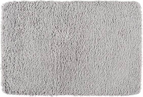 WENKO Badteppich Belize, 60 x 90 cm, Polyester, Hellgrau, 23076100