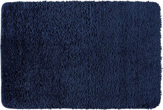 WENKO Badteppich Belize Marine Blue, 60 x 90 cm, Blau, 23085100