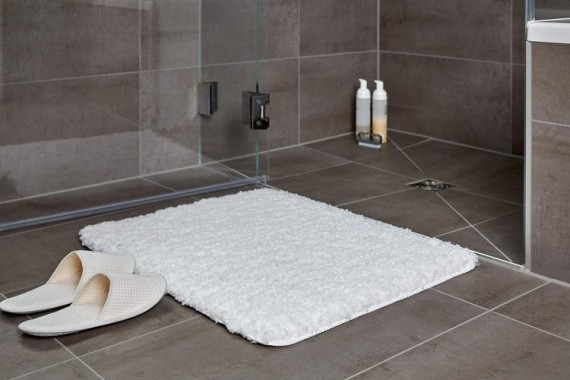 WENKO Badteppich Belize Weiß, 55 x 65 cm, 23072100