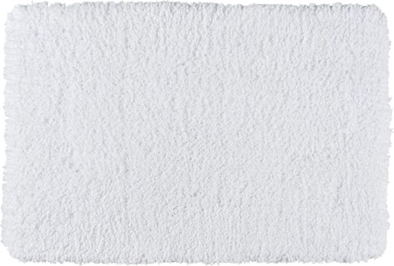 WENKO Badteppich Belize Weiß, 60 x 90 cm, fusselfrei, Polyester, 23073100