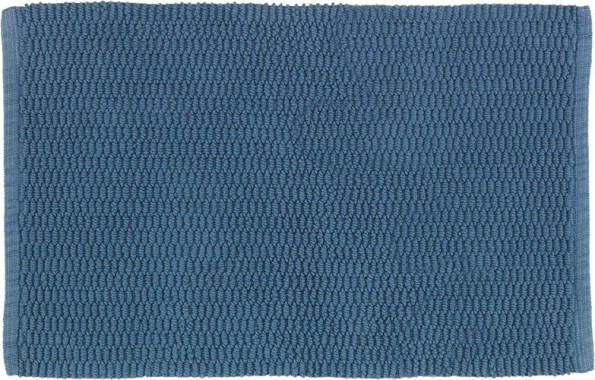 WENKO Badteppich Mona Graublau, 100 % Baumwolle, 50 x 80 cm, 24353100