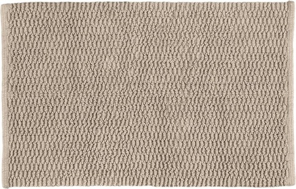 WENKO Badteppich Mona Nude, 100 % Baumwolle, 50 x 80 cm, Beige, 24355100