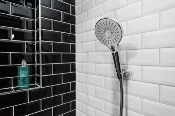 WENKO Duschkopf Mod. Ultimate Shower Chrom/Weiß Ø 13 cm, 25300100