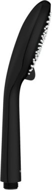 WENKO Duschkopf Watersaving Schwarz matt Ø 11 cm, 24924100