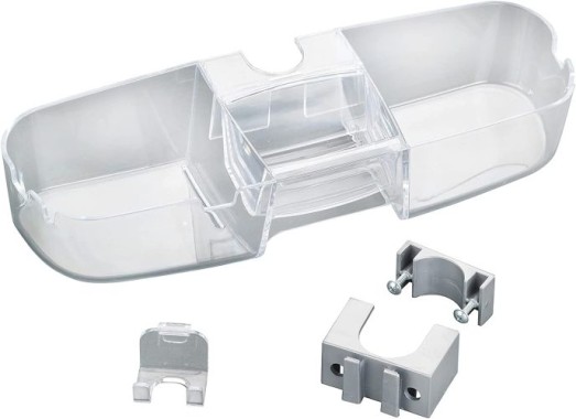 WENKO Duschstangencaddy Premium, mit 3 Fächern & Haken, geeignet für alle Duschstangen, 22796100