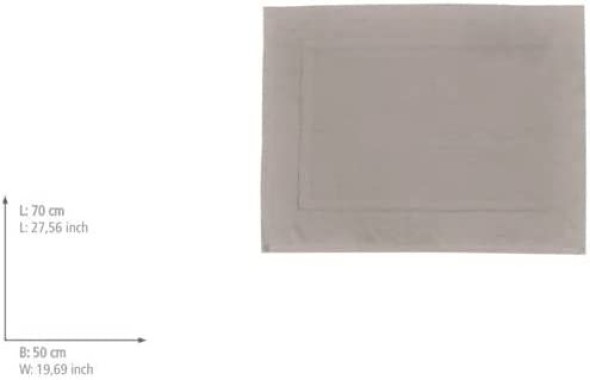 WENKO Frottier Duschvorleger Paradise in Taupe, aus 100% Baumwolle, waschbar & trocknergeeignet, 50 x 70 cm, 20831100