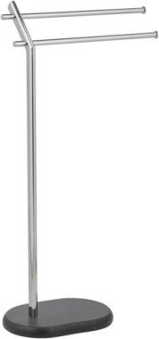 Preview: WENKO Handtuchständer Puro, freistehender Handtuchhalter oder Kleiderständer, 25381100