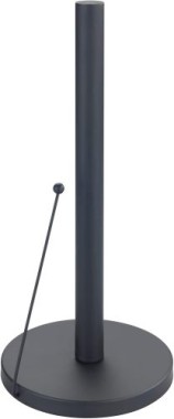 WENKO Küchenrollenhalter Mod. Clayton Schwarz pulverbeschichtetes Metall, 55015100