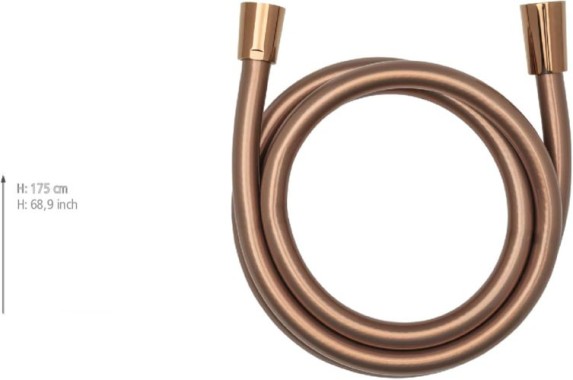 Preview: WENKO Mod. Design Duschschlauch Roségold 175 cm, 24666100