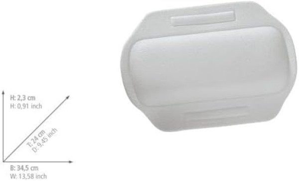 Preview: WENKO Nackenpolster Mod. Florida Weiß, 3001401100