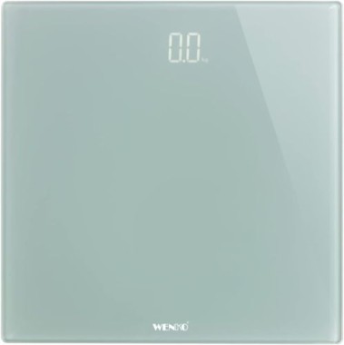 WENKO Personenwaage LED Grau digitale Körperwaage mit LED-Display, 24461100