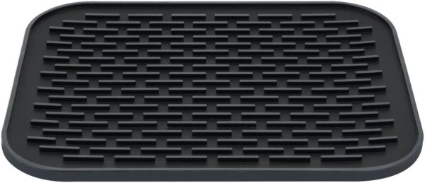 WENKO Silikonablage Mod. Minu Schwarz aus hitzebeständigem Silikon, 55006100