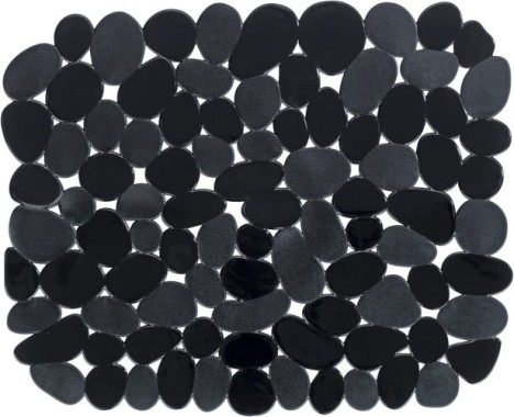 WENKO Spülbeckeneinlage Mod. Stone Schwarz schützt vor Kratzern, 31 x 26 cm, schwarz, 54696100