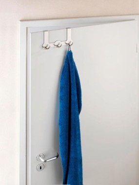 WENKO Türgarderobe Rondo 3 Haken, Edelstahl rostfrei, 4468040100