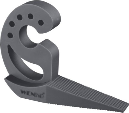 WENKO Türstopper und Fensterstopper Multi-STOP® Anthrazit für Türen, Fenster und Schubladen, 50511100