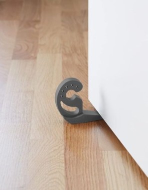 WENKO Türstopper und Fensterstopper Multi-STOP® Anthrazit für Türen, Fenster und Schubladen, 50511100