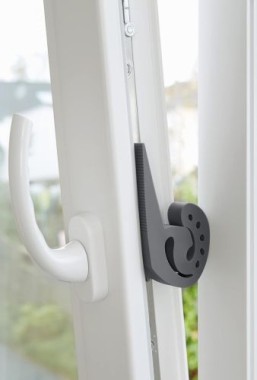 WENKO Türstopper und Fensterstopper Multi-STOP® Anthrazit für Türen, Fenster und Schubladen, 50511100