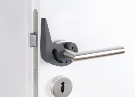 WENKO Türstopper und Fensterstopper Multi-STOP® Anthrazit für Türen, Fenster und Schubladen, 50511100